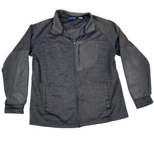 Iceburg Outerwear Mens Jacket Medium Full-Zip Stand Collar Outdoors Gray Casual